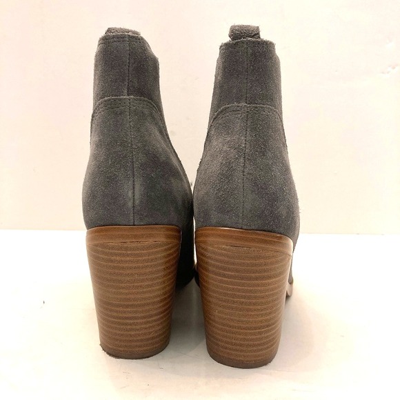 MARC FISHER Gadri Gray Suede Leather Western Bootie Boots Womens 8.5 Pull On - Picture 5 of 11